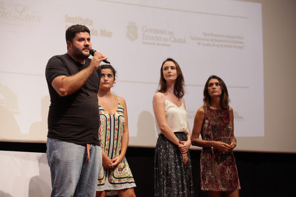 Petrus apresentando Clarisse no Cine Ceará