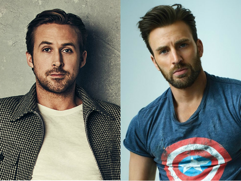 Ryan Gosling e Chris Evans estão prontos para a ação em cartazes