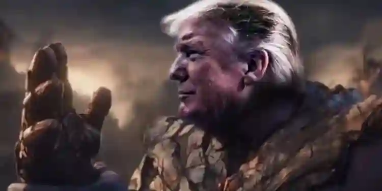 Estrelas de Hollywood protestam contra discurso conspiratório e agressivo de Donald Trump 2 20201106 trump thanos papo de cinema