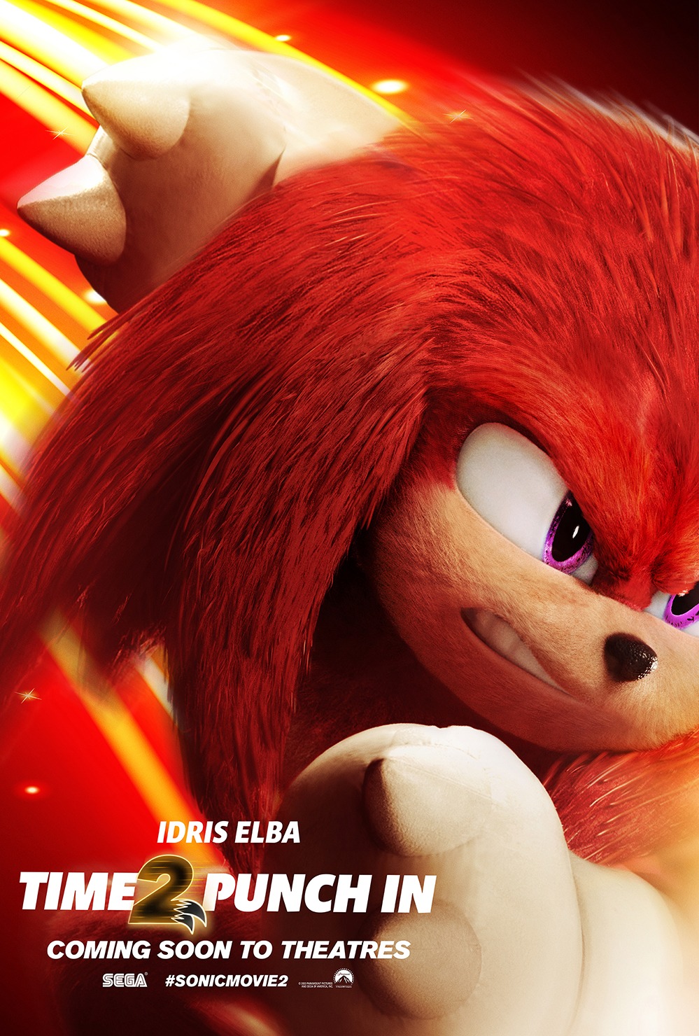 Eis Knuckles e Tails no filme Sonic 2