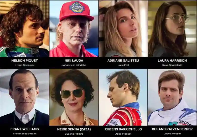 Senna :: Caracterização dos principais personagens da minissérie é revelada. Confira! 3 Personagens de Senna