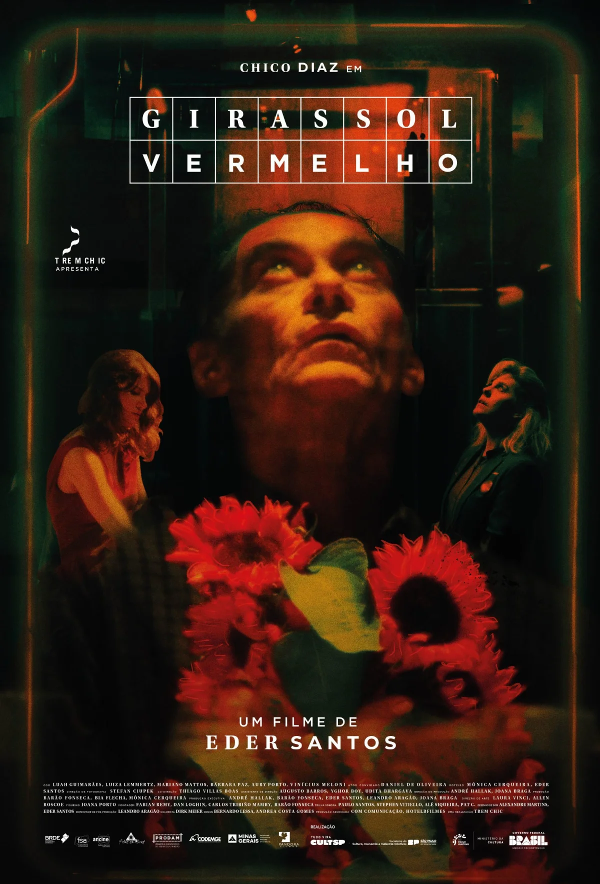 20250716 girassol vermelho cartaz digital papo de cinema