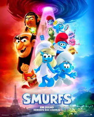 20250716 smurfs poster papo de cinema