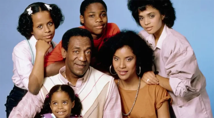 Malcolm-Jamal Warner e elenco do The Cosby Show