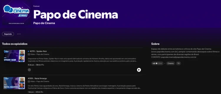 Podcast Papo de Cinema