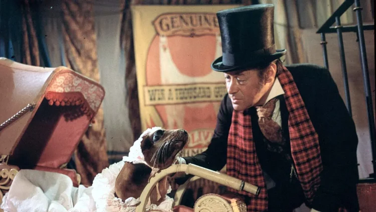 Saga :: Dolittle 9 Rex Harrison, em cena de O Fantástico Dr. Dolittle (1967)