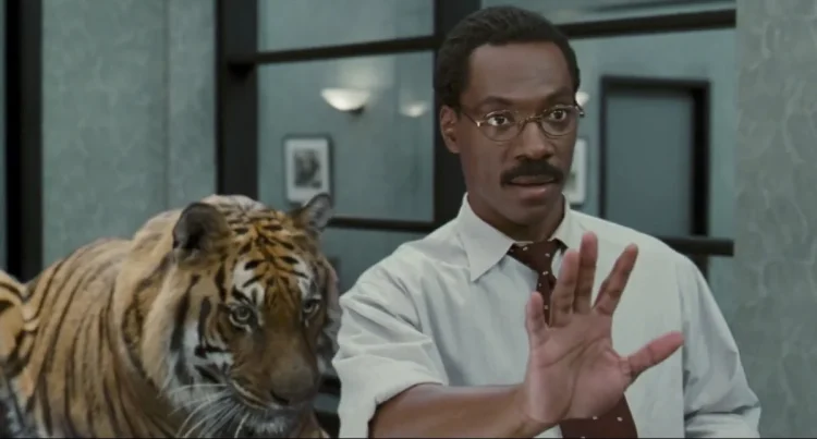 Saga :: Dolittle 2 Eddie Murphy, em cena de Dr. Dolittle (1998)